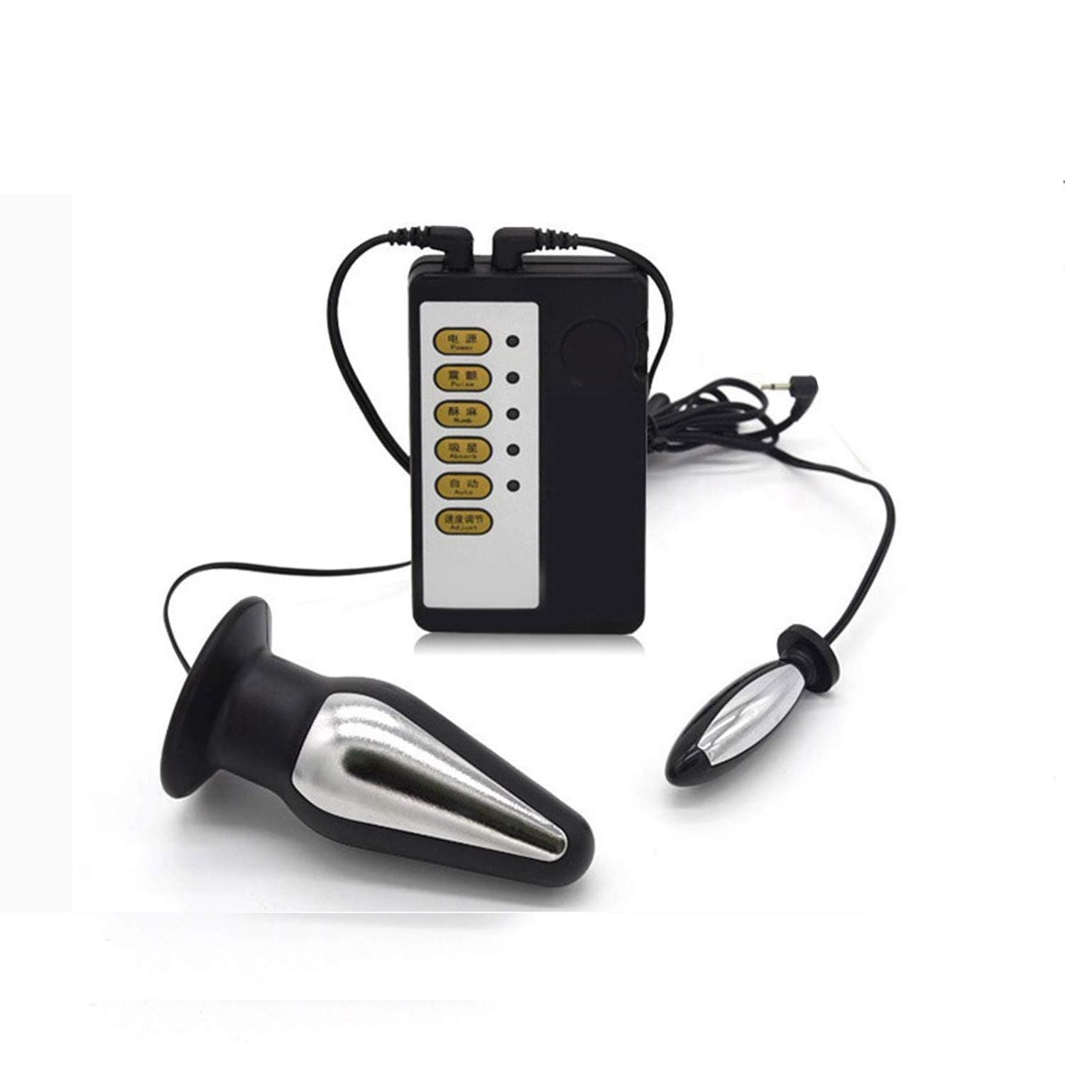 Kixnor E-Stim Stimulation Accessories Adjustable Electro Conductive Toy with Cable Electric Stimulator Massage Pain Relief Stimulator & Muscle Stimulator