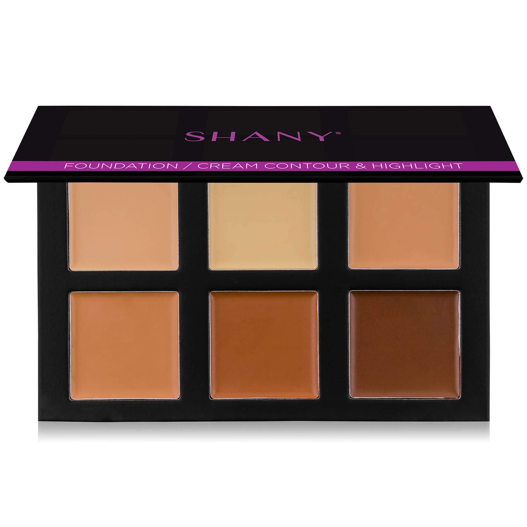 SHANY 4-Layer Contour and Highlight Makeup Kit - Set of Concealer/Foundation