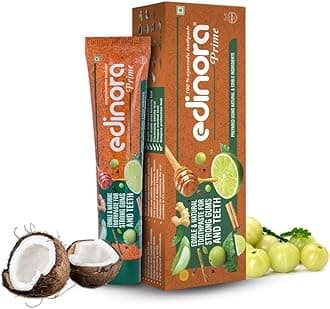 Prime natural toothpaste 90g | Oral microbial friendly | No SLS | No Parabens | No Sulphates | No harsh chemcials | Ayurvedic | Safe | Herbal as seen on Shark Tank India