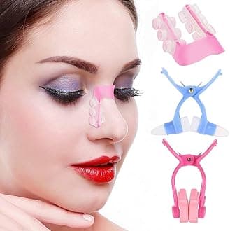 Sonew 3Pcs Nose Shaper Clip, Soft Silicone Nose Lifter for Wide Noses, Unisex
