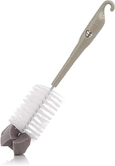 Jane 010502C01 Dual-use Bottle Brush with Sponge Beige