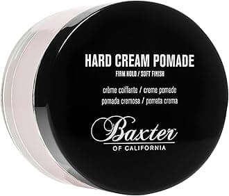 Hard Cream Pomade, Natural Finish/Firm Hold, Hair Pomade for Men, 2 fl. oz.