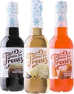 Time For Treats 3-Pack Vanilla Cream, Root Beer, Orange Cream Syrup 16.9 Flui...