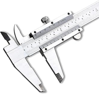 6 Inch/150mm Stainless Steel Vernier Caliper Micrometer Durable Stainless Steel Measuring Tool Caliper for Precision Measurements Working Stable