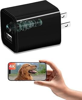 XXAXX 4K Ultra HD WiFi Hidden Camera, Streaming to Phone, Motion Detection, SD Card Slot, Phone App, Video Only