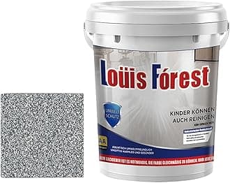 Epoxy Colored Sand Floor Paint, Epoxy Colored Sand Self Leveling Coating, Louis Forest Epoxy Floor Paint, for High Gloss Marble Effect Garage Coating (Dark Gray)