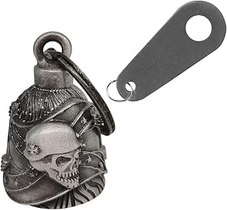 Motorcycle Bell with Hanger for Biker, Good Luck Biker Bells & Motorcycle Accessories, Keychain Luck Bell