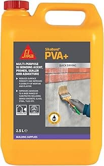 Sika SikaBond PVA+, General Purpose Adhesive, Primer And Sealer – Easy To Use – British Standards Approved – 2.5 Litre