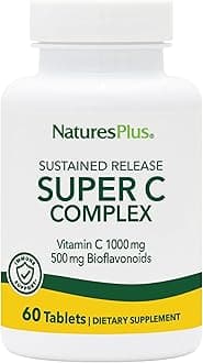 Nature's Plus Gluten-free Super C Complex, Sustained Release - 1000mg, 60 Vegetarian Tablets