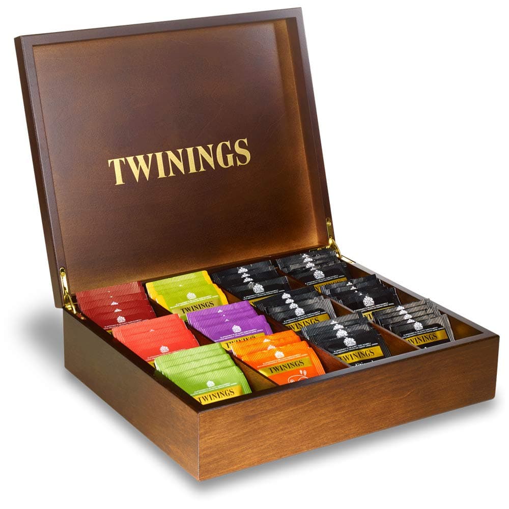 12 Compartment Display Box & 100 Mixed Twinings Tea
