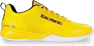 Salming Viper Pro Men's Low Squash Shoes (White/Gold & Yellow/Black Color Availabe) (Non Marking)(Indoor Pickleball, Racquetball, Padel)