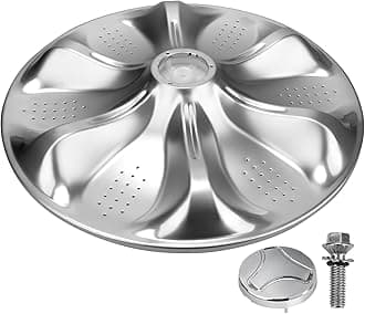 AGZ72909711 Washer Pulsator Assembly with 5006EA3009B Washer Pulsator Cap and Screw Replacement for LG Kenmore Washer AGZ72909713, AP6800730, AGZ72909702, WT1101CW, WT1501CW, WT5270CW Agitator Plate