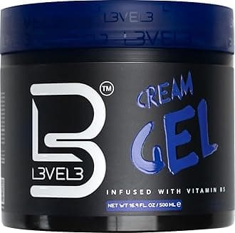 L3 Level 3 Cream Gel - Provides Volume and Medium Hold - With Vitamins to Nourish and Protect Hair Level Three Mens Hair Styling Cream (500 ML, Medium)
