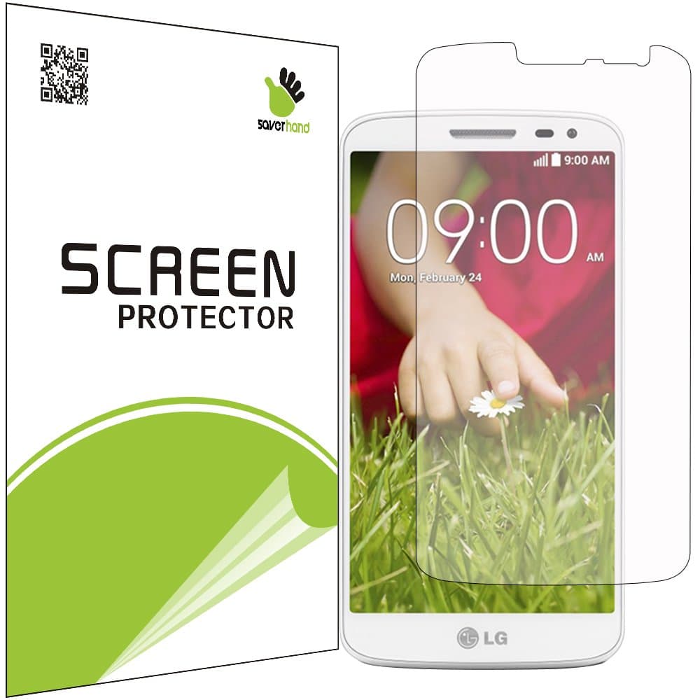 [5 PACK] SAVER HAND- Anti-Glare Screen Protector for LG G2 Mini