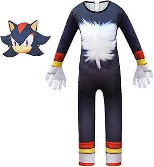 TBNRFragsBoys Sonic The Hedgehog Classic Childs Cosplay Costume Kids Game Fancy Dress Girls Jumpsuit