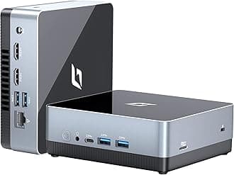 Nano J1 Linux Mini PC, Intel N5095A Quad-Core, 8GB RAM, 256GB PCIe SSD, 4K Dual Display, WiFi, Type-C, RJ45, VESA, Ubuntu OS
