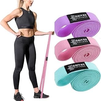 Long Resistance Bands for Working Out Women, Fabric Resistance Band, Stretch Bands for Exercise Bands Resistance Bands Set for Physical Therapy, Elastic Bands for Exercise, Ligas para Hacer Ejercicio