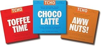 3-Bar Chocolate Variety Pack | Toffee Time, Choco Latte & Aww Nuts | Single Origin, Plant Based, Organic & Fair Trade | Non GMO, Non-Dairy, Vegan, Soy Free (2.1oz each)
