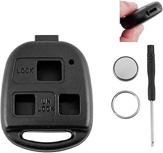 For Toyota Land Cruiser FJ Cruiser For LEXUS GX470 LX470 RX ES GS IS Series (1998-2007 Models) Durable Housing Easy Installatio 3 Buttons Key Fob Case Shell with CR2016 Battery