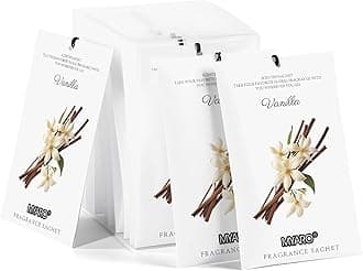 MYARO 12 Packs Vanilla Scented Sachets for Drawer and Closet, Long-Lasting Closet Sachet Bags Drawer Deodorizers Fresh Scents, Home Fragrance for Lover