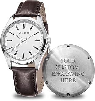 Engraved Watch for Men - Boyfriend Fiance Husband Gift Customized Personalized Watches for Men
