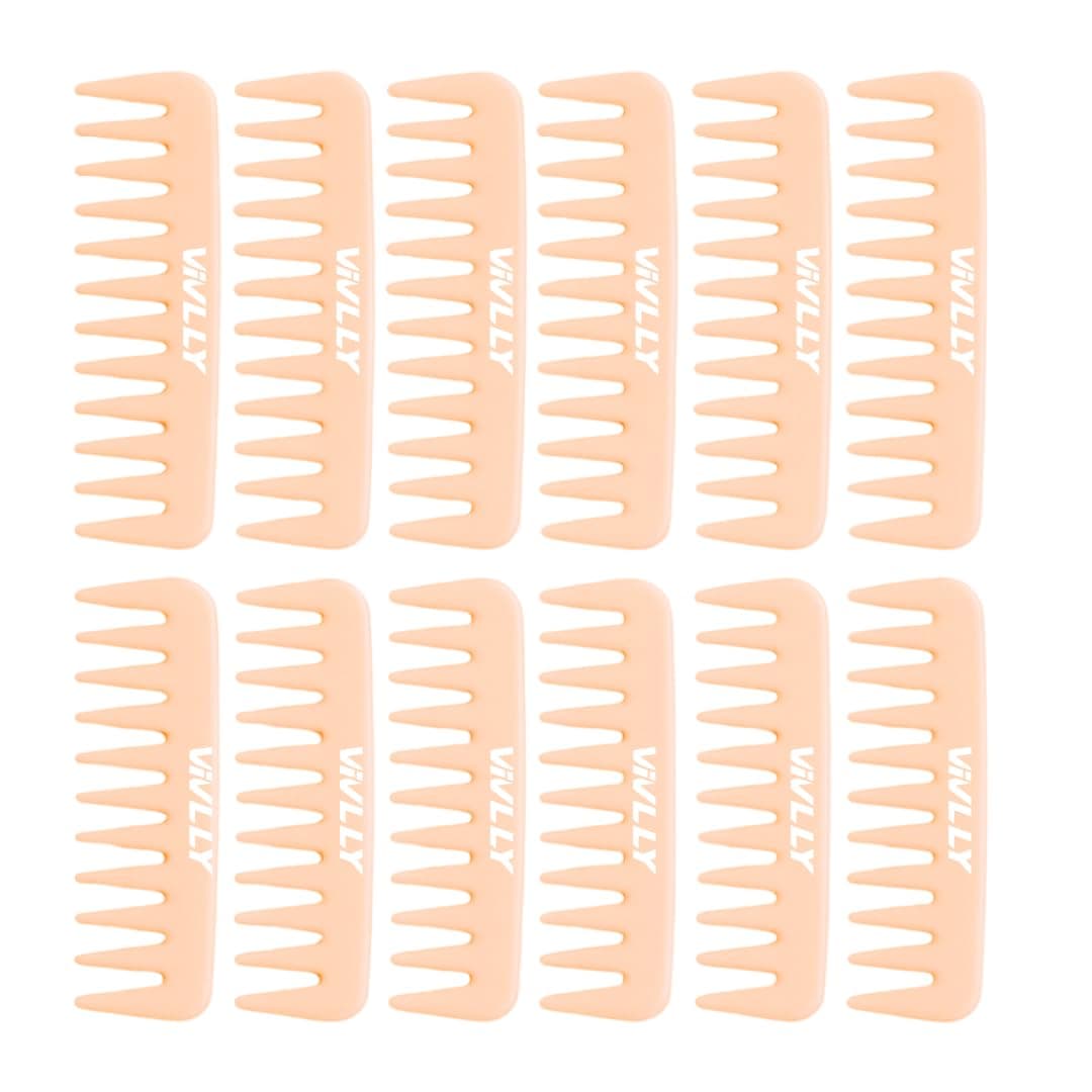 Hair Comb - Peach 12 Pack