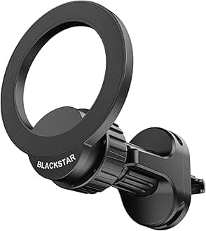 Air-Safe Vent : MAGSAFE Compatible Magnetic Mobile Phone Holder for Car AC Vent with 540° Angle Rotation and Strong Magnetic Power -Car Phone Mount Stand- Compatible with All Mobile