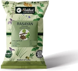 Riddhish HERBALS Organic Rasayan Churna (Amrutadi Churna) Help for increase immunity power | Pack of 8