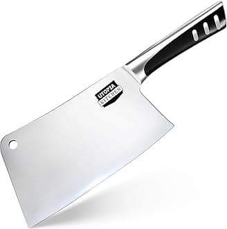 Utopia Kitchen Stainless Steel Heavy Duty Chopper/Cleaver/Butcher Knife - Pack of 1