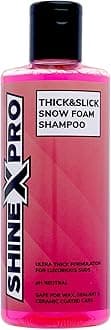 ShineXPro 300mL SuperThick Car Wash Shampoo Concentrate - pH Neutral, Thick Suds - Thick&Slick Snow Car Foam Shampoo That Works With Both Bucket Wash And Foam Cannon (300 mL)