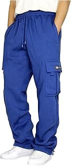 Men's Athletic Running Pants Active Lightweight Workout Joggers Quick Dry Gym Loose Fit Sweatpants with Pockets