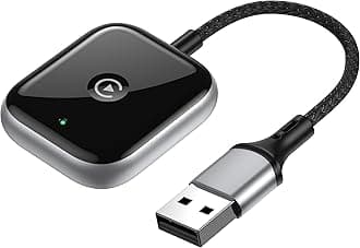 Wireless CarPlay Adapter for Apple CarPlay, Easy to Upgrade Wired CarPlay to Wireless, Instant Connectivity, Super Mini Car Play Dongle for iPhone Fit for Cars with Built-in CarPlay (Black)