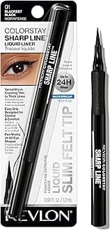 Revlon Liquid Eyeliner Pen, ColorStay Sharp Line Eye Makeup, Waterproof, Smudge-proof, Longwearing with Slim Tapered Tip, Sharp Line