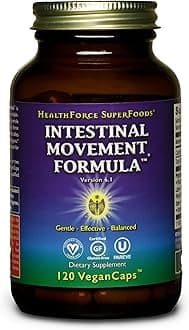 Intestinal Movement Formula – Natural Herbal Laxative for Occasional Constipation – Supports Digestive Regularity & Bowel Function – 120 Vegan Capsules