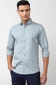 Men’s Slim Fit Full Sleeve Casual Shirt in Twill Weave Cotton