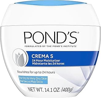 Pond's Nourishing Moisturizing Cream, Crema S, Fragrance Free, Ivory, 14.1 Oz