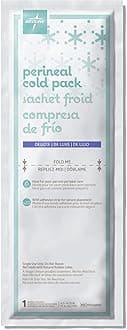 Medline Deluxe Perineal Cold Packs with Adhesive Strip, 4.5" x 14.25", Pack of 24, Ideal for Postpartum Perineal Care