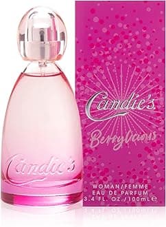 CANDIE'S Berrylicious Perfumes for Women w/Notes of Wild Strawberry, Juicy Mandarin, Raspberry, Apple Blossom, and Vanilla Orchid, Fresh Floral Womens Fragrances, 3.4 fl oz Perfume for Women