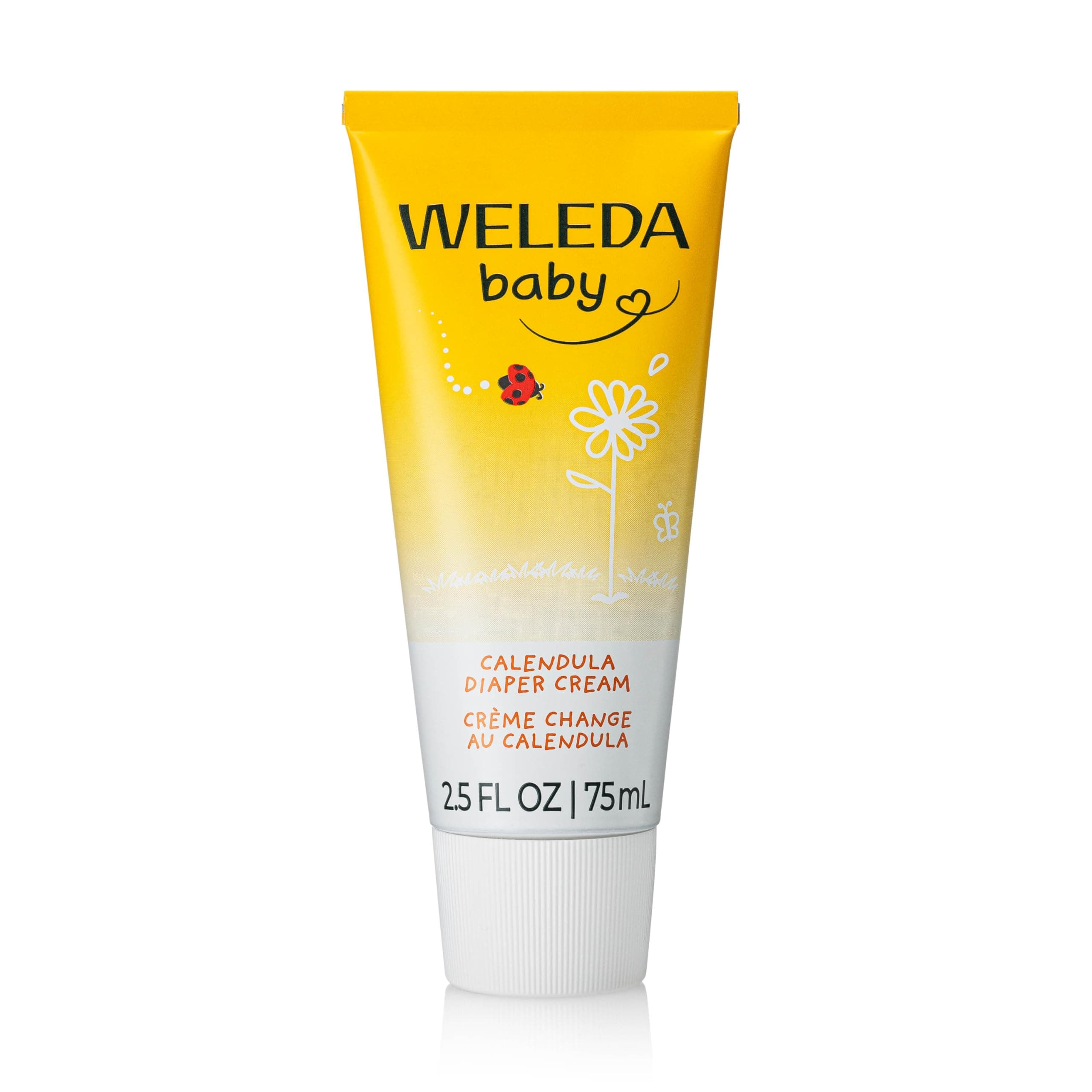 Weleda Baby Calendula Diaper Cream, 2.8 Fluid Ounce, Plant Rich Protection with Calendula, Chamomile, Sweet Almond Oil, Lanolin and Zinc Oxide