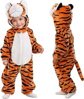 Infants Toddlers Halloween Cosplay Clothes Kids' Tiger Costume Outfit