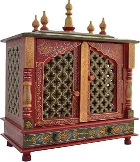 Kamdhenu art and craft Wooden Temple/Home Temple/Pooja Mandir/Pooja Mandap/Temple