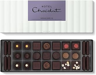 Hotel Chocolat Serious Dark Fix Sleekster - 29 High-Cacao Dark Chocolates, 305g - Suitable for Vegetarians - Chocolate Gifts For Birthday, Thank You, Anniversary, Father's day 2026