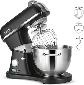 8.4QT Commercial Stand Mixer 800W with Aluminum Die Casting Meets the Standard of NSF/ANSI 8-2023, Mixers Kitchen Electric Stand Mixer with Stainless Steel 8L Bowl, Dough Hook, Whisk and Beater, Black