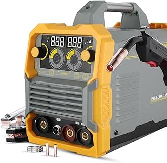 135A MIG Welder 110V,Flux Core Welder with Flux MIG/Lift TIG/Stick 3-in-1 IGBT Inverter LED Digital Display Welder with Thermal Protection,Hot Start,Adjustable Arc Force,VRD,and Anti-Stick