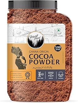 Forest Found 100% Pure Dark Cocoa Powder 500g | Unsweetened Natural Dutch Process Cacao for Baking, Chocolate Making, Cakes & Smoothies | Rich Aroma, Keto Friendly & Vegan Cocoa Powder