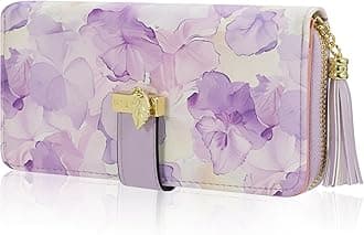 Pomelo BestWomen Wallets RFID Ladies Purses with Multiple Card Slots and Roomy Compartment (Lavender Gouache)