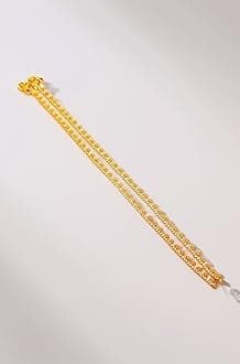 Jewar Mandi Anklet Gold Plated Box & Beaded Designs Traditional Indian Payal Jewelry for Women & Girls