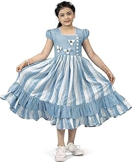 Fashion Dream Girls Cotton Printed Dress|Frock