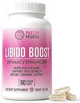 Pretty Privates Libido Booster Supplement for Women – Women’s Intimacy & Confidence Support – Herbal Blend with Maca, Ginseng & L-Arginine – Made in USA – 60 Capsules