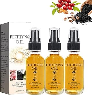 Lilinas Castor Oil - Castor Oil Black Seed Oil Rosehip Oil Face Serum, Lilinas Castor Oil for Face, Lilinas Oil Mixture, Oil for Face Castor Blackseed Rosehip Serum, Organic Golden Castor Oil (3pcs)